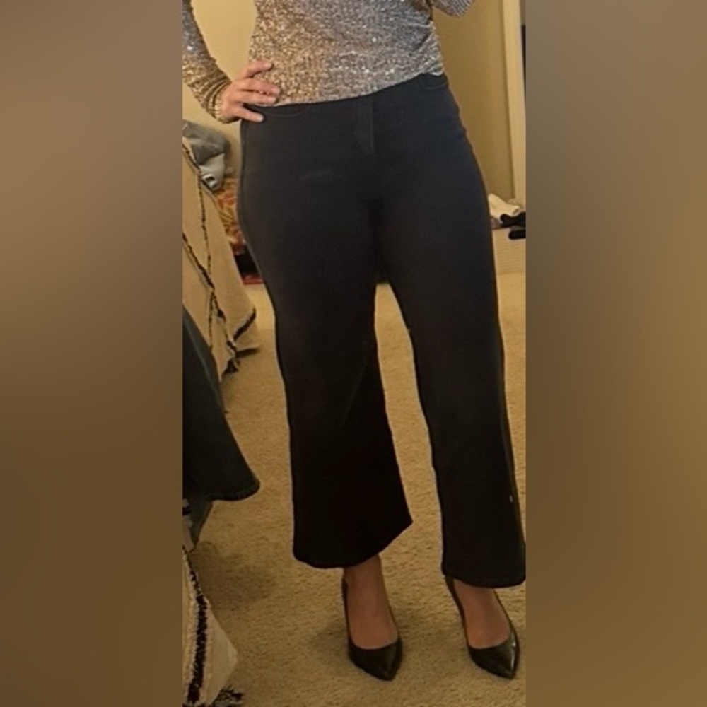 Good American Black Flare Jeans